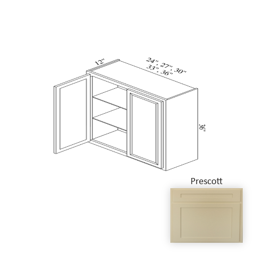 W3036 Wood Prescott Wall Cabinet Prescott 1