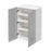 Mallorca Dolphin Gray Wood Wall Cabinet 2