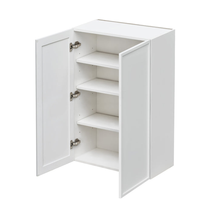 Shady White Wood Wall Cabinet 2