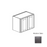 Framed Shaker Deluxe Wood Modern Slate Wall Cabinet Natural clear coat 1