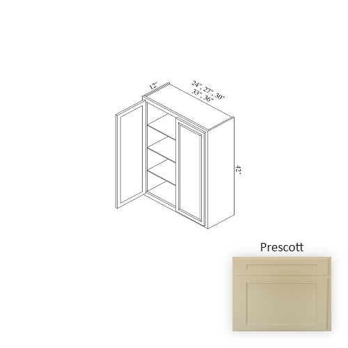 W3042 Wood Prescott Wall Cabinet Prescott 1
