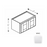 Framed Shaker Premium Wood Micro White Shaker Wall Cabinet Natural clear coat 1