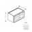 Framed Shaker Premium Wood White Shaker Wall Cabinet Natural clear coat 1