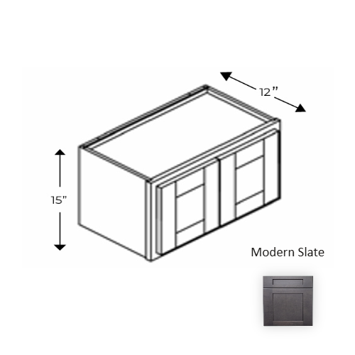 Framed Shaker Deluxe Wood Modern Slate Wall Cabinet Natural clear coat 1