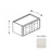 Framed Shaker Classic Wood Dove White Wall Cabinet Natural clear coat 1