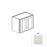 Framed Shaker Classic Wood Dove White Wall Cabinet Natural clear coat 1