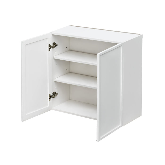 Shady White Wood Wall Cabinet 2