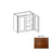 W3330 Wood Mocha Wall Cabinet Mocha 1