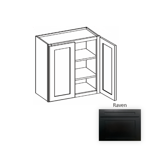 W3330 Wood Raven Wall Cabinet Raven 1