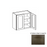 W3330 Wood Storm Gray Shaker Wall Cabinet Storm Gray Shaker 1