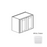 Framed Shaker Premium Wood White Shaker Wall Cabinet Natural clear coat 1
