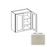 W3330 Wood White Shaker Wall Cabinet White Shaker 1