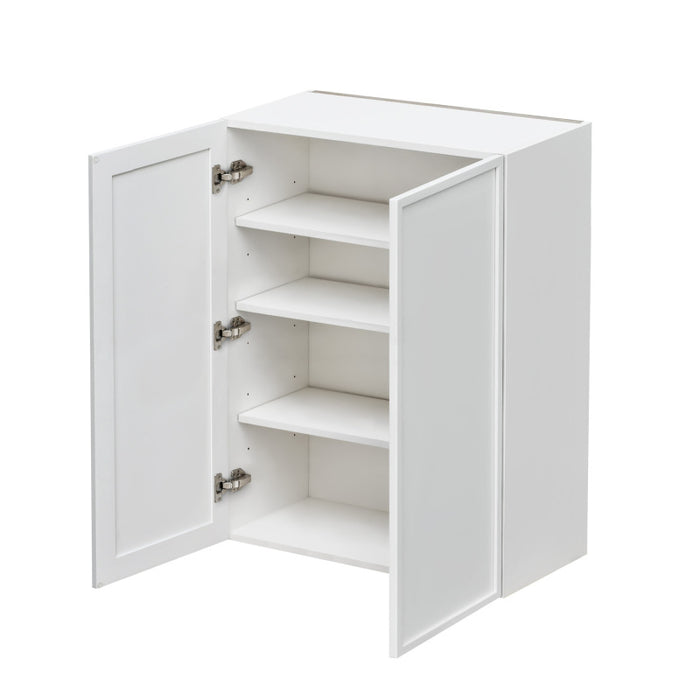 Shady White Wood Wall Cabinet 2