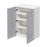 Mallorca Dolphin Gray Wood Wall Cabinet 2