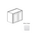 Framed Shaker Premium Wood White Shaker Wall Cabinet Natural clear coat 1