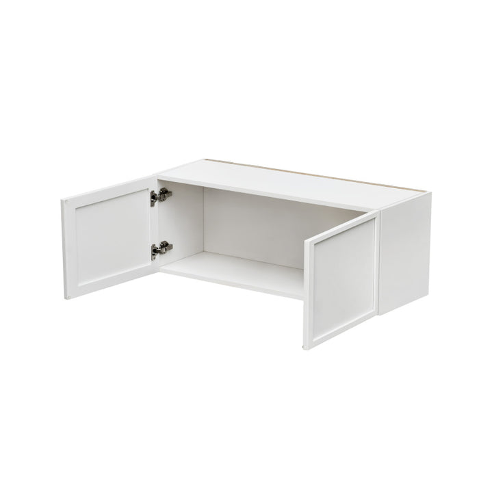 Shady White Wood Wall Cabinet 2
