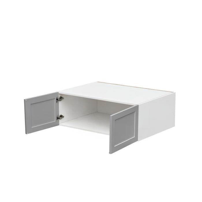 Mallorca Dolphin Gray Wood Wall Bridge Cabinet 2