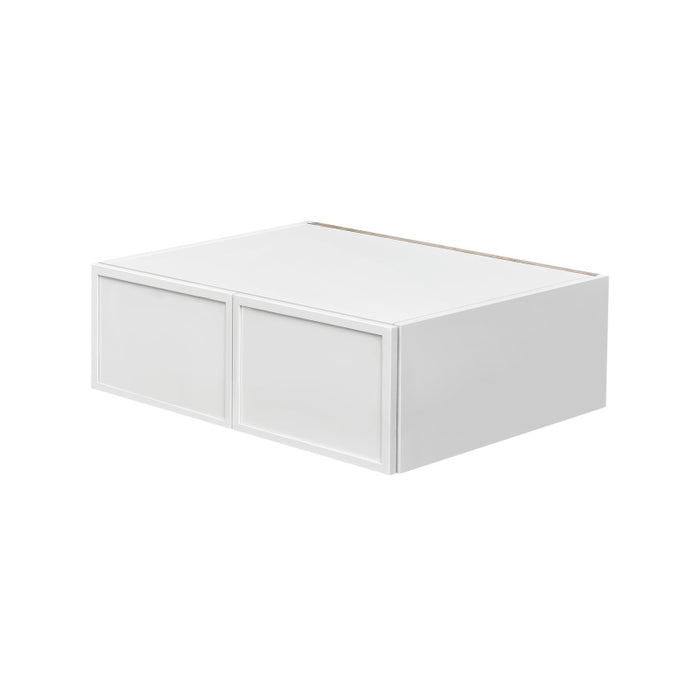 Shady White Wood Wall Bridge Cabinet 1