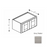 Framed Shaker Premium Wood Grey Shaker Wall Cabinet Natural clear coat 1