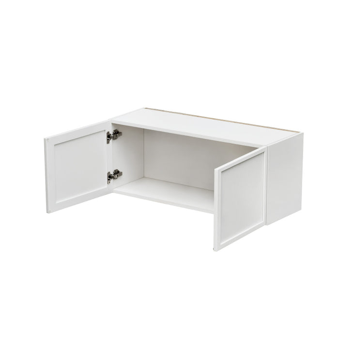 Shady White Wood Wall Cabinet 2