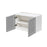 Mallorca Dolphin Gray Wood Wall Cabinet 2
