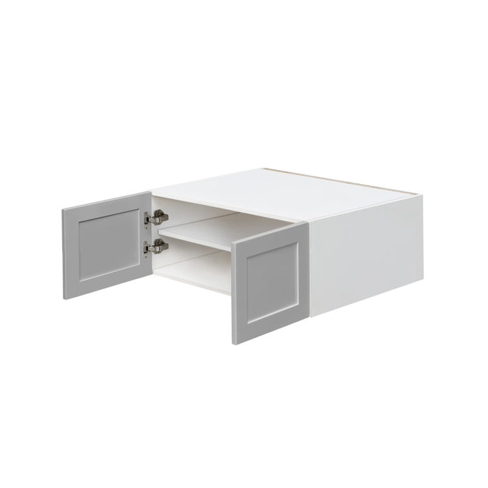 Mallorca Dolphin Gray Wood Wall Bridge Cabinet 2