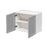 Mallorca Dolphin Gray Wood Wall Cabinet 2
