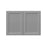 Mallorca Dolphin Gray Wood Wall Bridge Cabinet 3