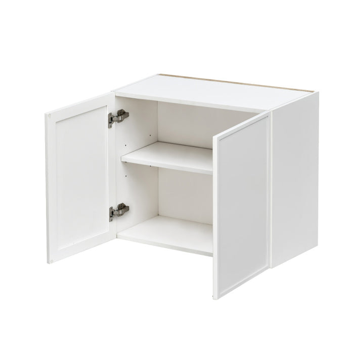 Shady White Wood Wall Cabinet 2