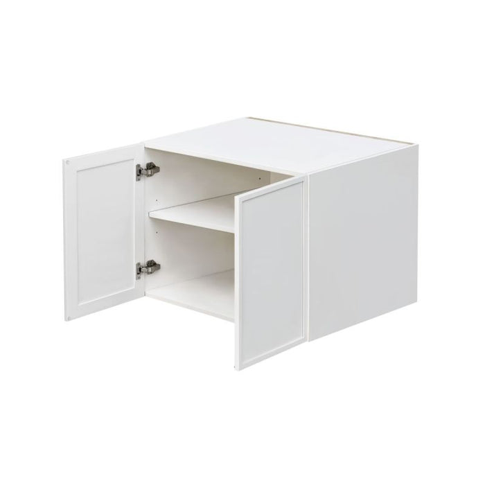 Shady White Wood Wall Bridge Cabinet 2