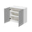 Mallorca Dolphin Gray Wood Wall Cabinet 2