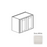 Framed Shaker Classic Wood Dove White Wall Cabinet Natural clear coat 1