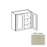 W3630 Wood White Shaker Wall Cabinet White Shaker 1