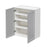 Mallorca Dolphin Gray Wood Wall Cabinet 2