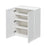 Shady White Wood Wall Cabinet 2