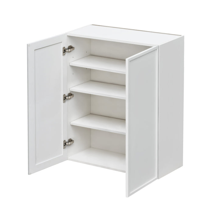 Shady White Wood Wall Cabinet 2
