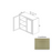 W3636 Wood Castleton Wall Cabinet Castleton 1