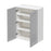 Mallorca Dolphin Gray Wood Wall Cabinet 2