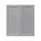 Mallorca Dolphin Gray Wood Wall Cabinet 3