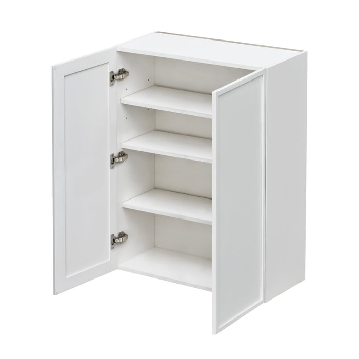 Shady White Wood Wall Cabinet 2
