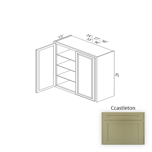 W3642 Wood Castleton Wall Cabinet Castleton 1