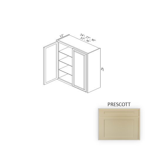 W3642 Wood Prescott Wall Cabinet Prescott 1