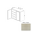 W3642 Wood White Shaker Wall Cabinet White Shaker 1