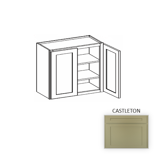 W3930 Wood Castleton Wall Cabinet Castleton 1