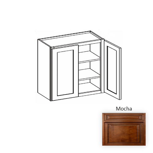 W3930 Wood Mocha Wall Cabinet Mocha 1