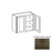 W3930 Wood Storm Gray Shaker Wall Cabinet Storm Gray Shaker 1