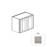 Framed Shaker Premium Wood Grey Shaker Wall Cabinet Natural clear coat 1
