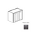 Framed Shaker Deluxe Wood Modern Slate Wall Cabinet Natural clear coat 1