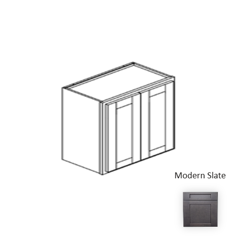 Framed Shaker Deluxe Wood Modern Slate Wall Cabinet Natural clear coat 1