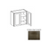 W4230 Wood Storm Gray Shaker Wall Cabinet Storm Gray Shaker 1